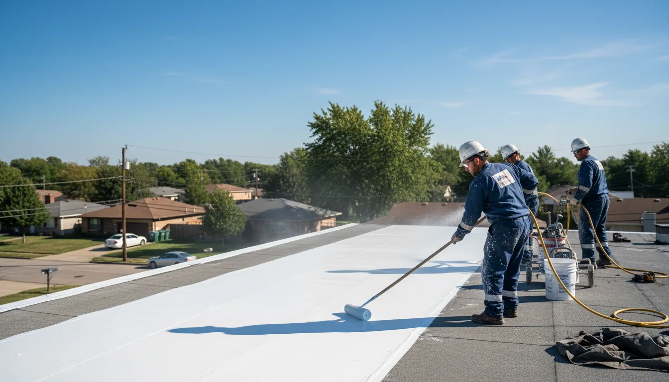 Commercial roof coating in Lowell, IN near me
